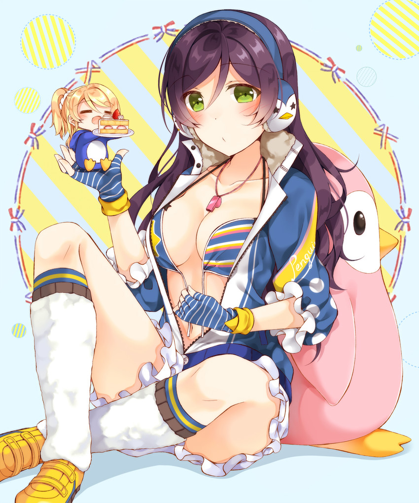tojo nozomi and ayase eli (love live! and 2 more) drawn by mogu_(au1127)