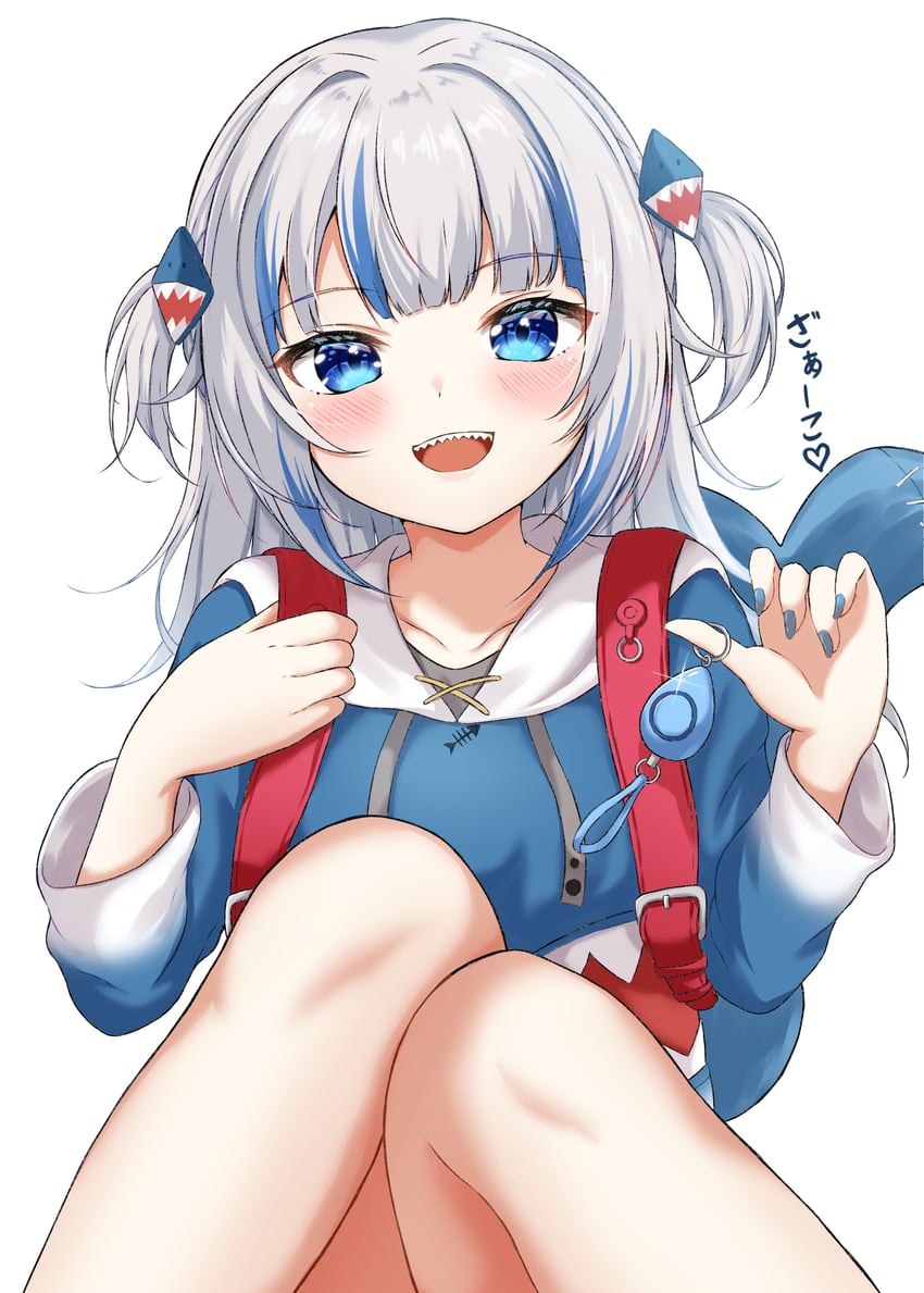 gawr gura (hololive and 1 more) drawn by rinkaa_(lovelive765pro2)