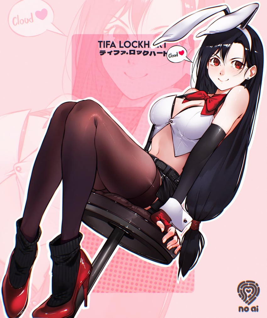 tifa lockhart (final fantasy and 2 more) drawn by cesar_art456