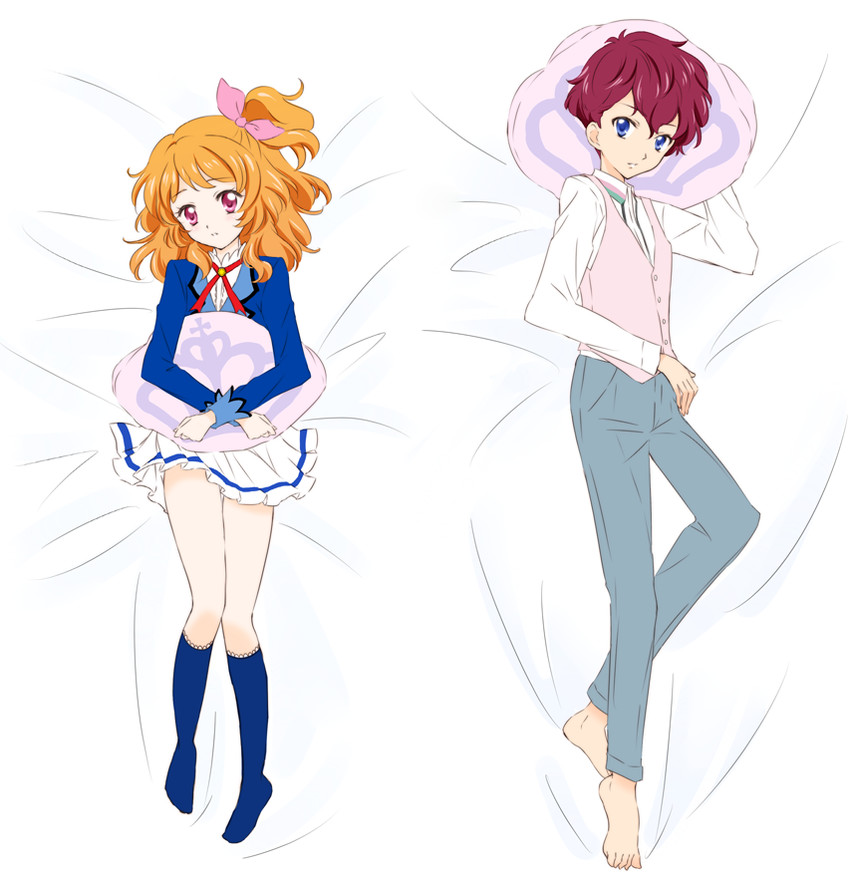 ozora akari and sena tsubasa (aikatsu!) drawn by konzaki_sakura