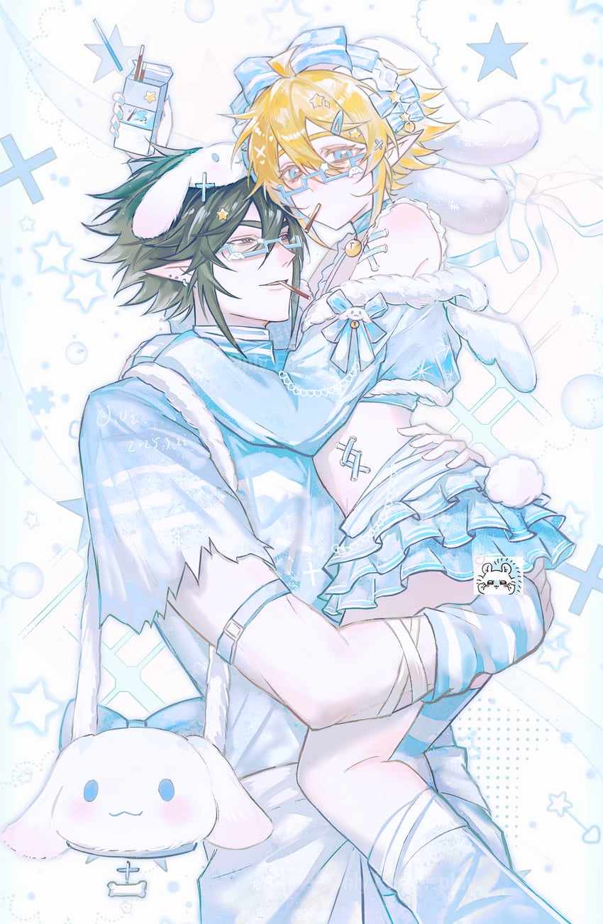 cinnamoroll, king, and ray (sanrio and 2 more) drawn by plutoray