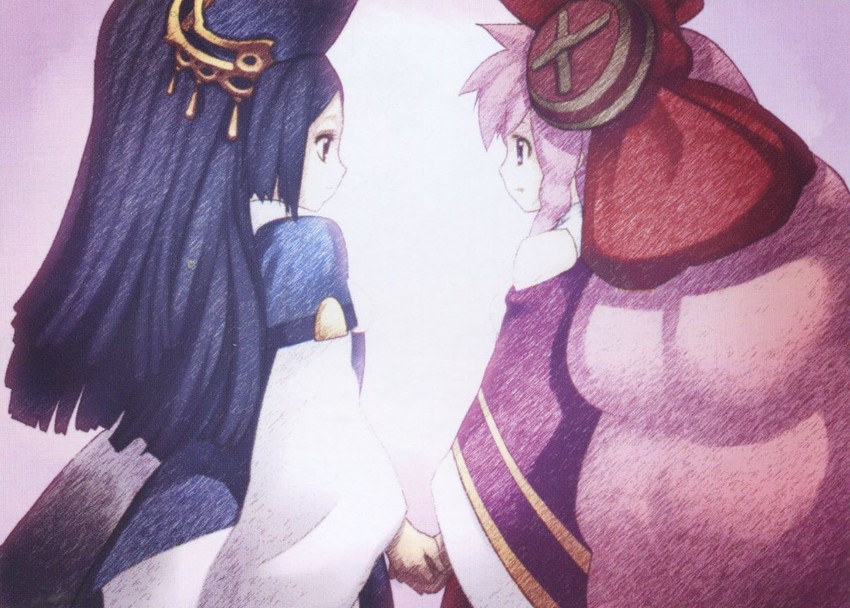infel and nenesha (ar tonelico and 1 more) drawn by nagi_ryou