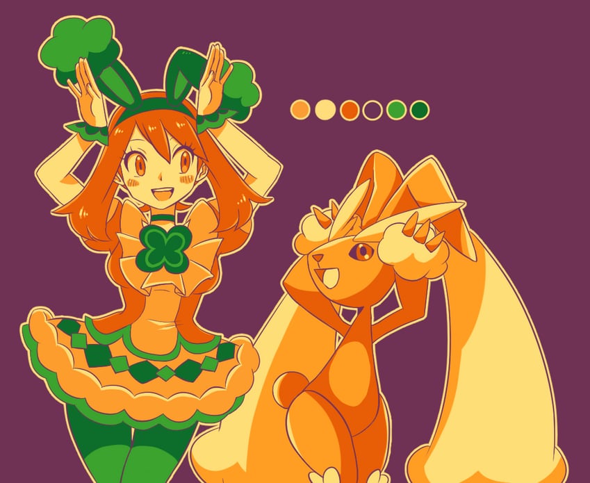 may and lopunny (pokemon and 1 more) drawn by haruki_sparsa