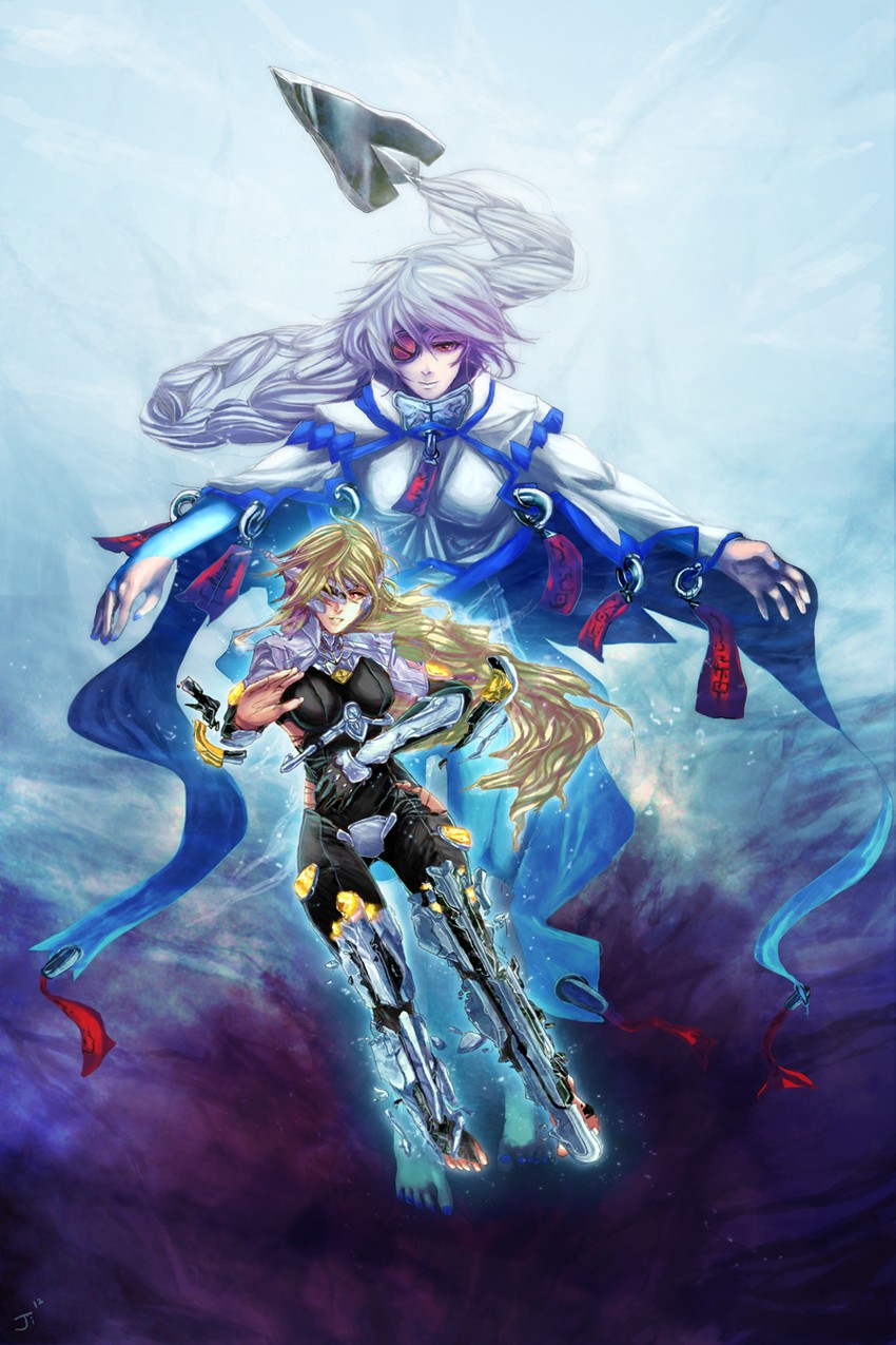 nu-13 and lambda-11 (blazblue) drawn by alta_ji