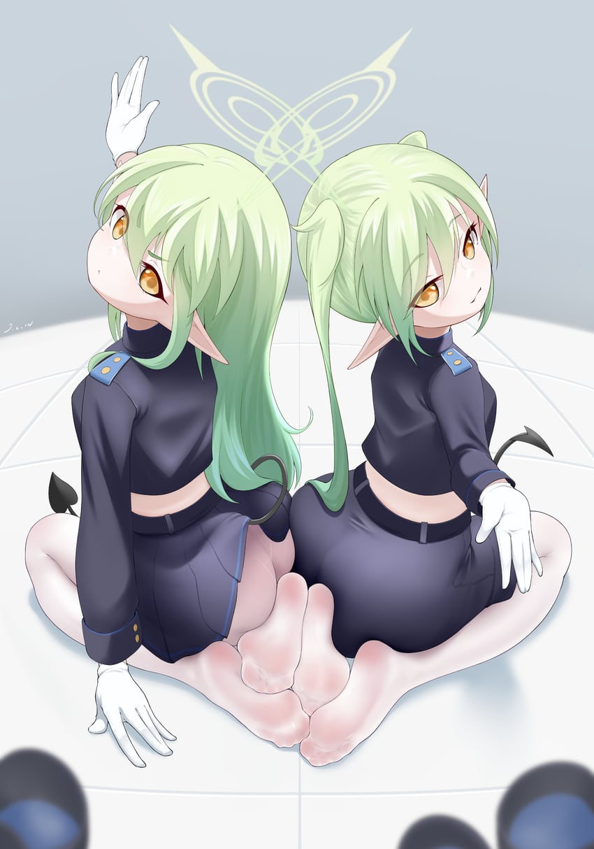 hikari and nozomi (blue archive) drawn by j.c.14
