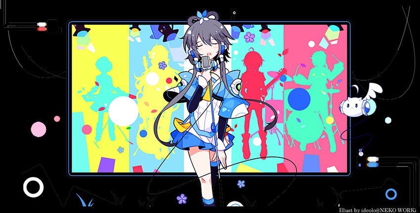luo tianyi (vocaloid and 1 more) drawn by ideolo