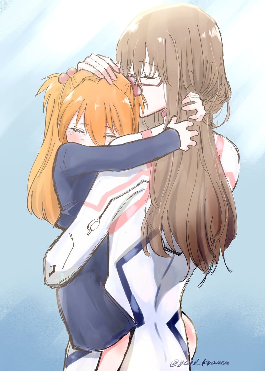 souryuu asuka langley and makinami mari illustrious (neon genesis evangelion and 2 more) drawn by yuri_kyanon