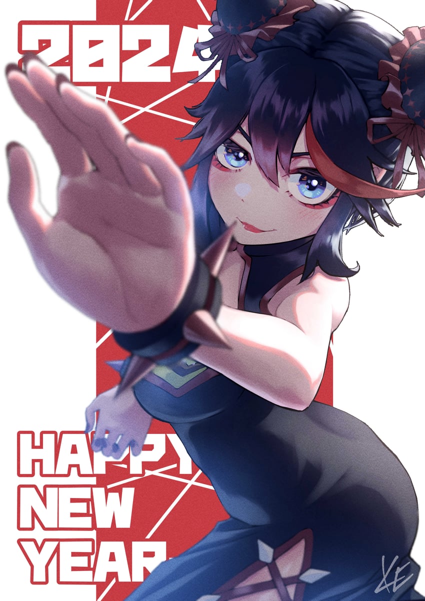 matoi ryuuko and senketsu (kill la kill) drawn by kenosousaku