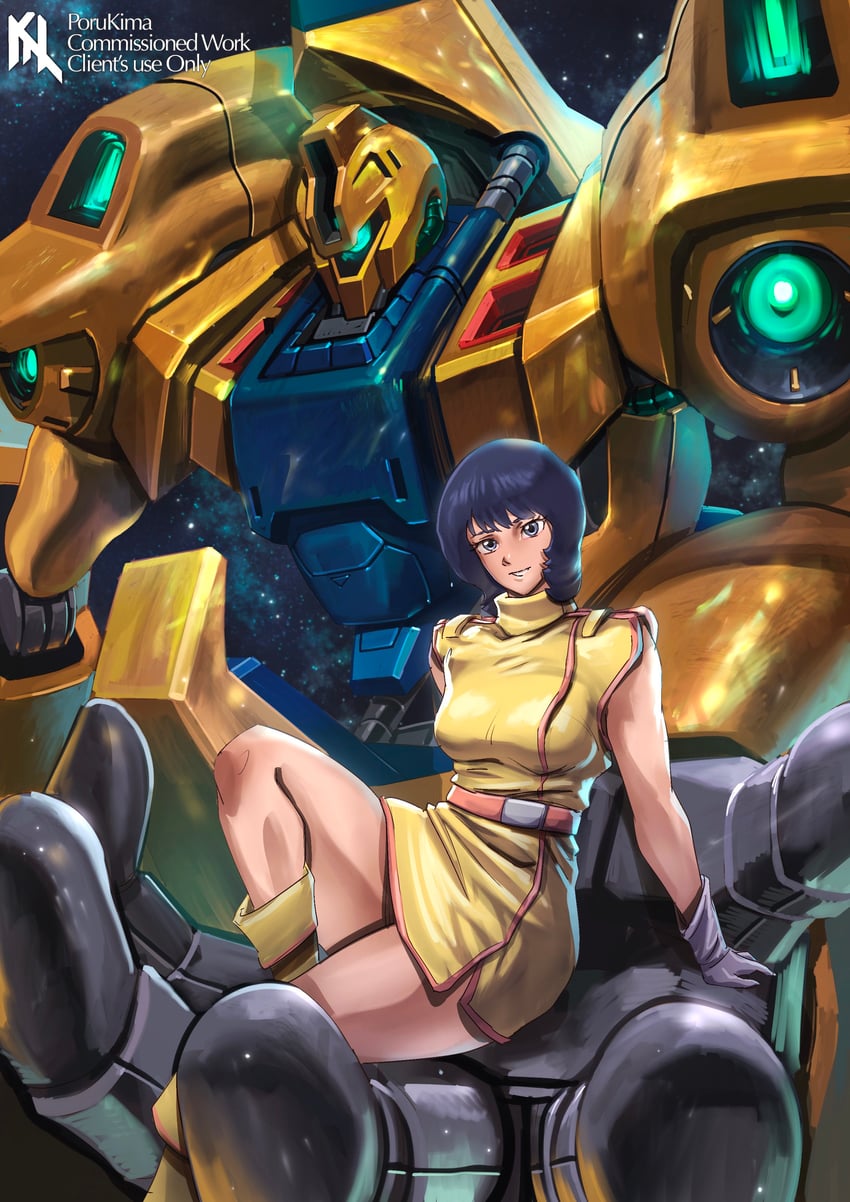 fa yuiry and methuss (gundam and 1 more) drawn by porukima