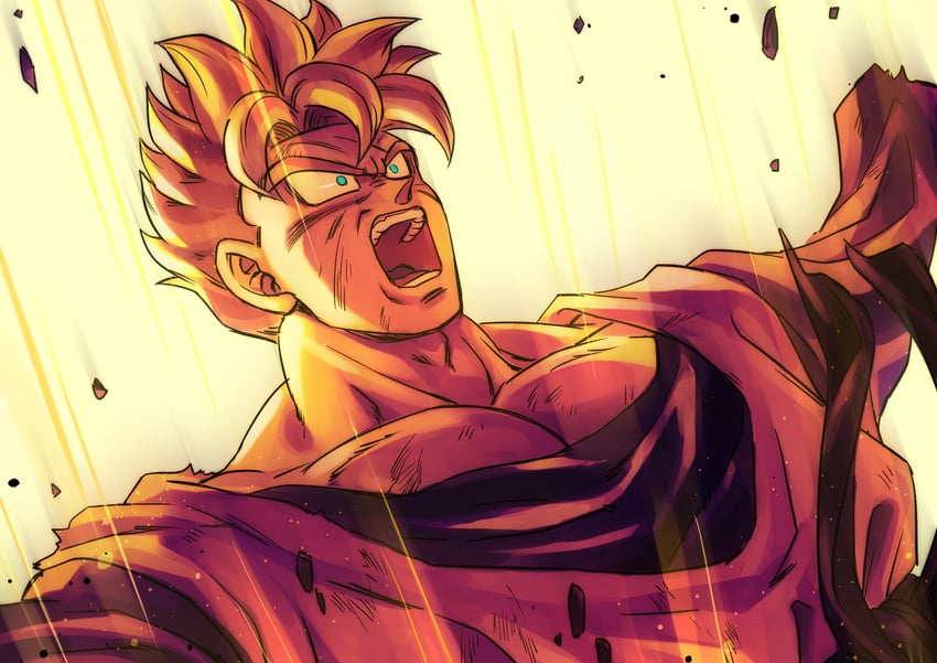 son gohan (dragon ball and 1 more) drawn by boriroba