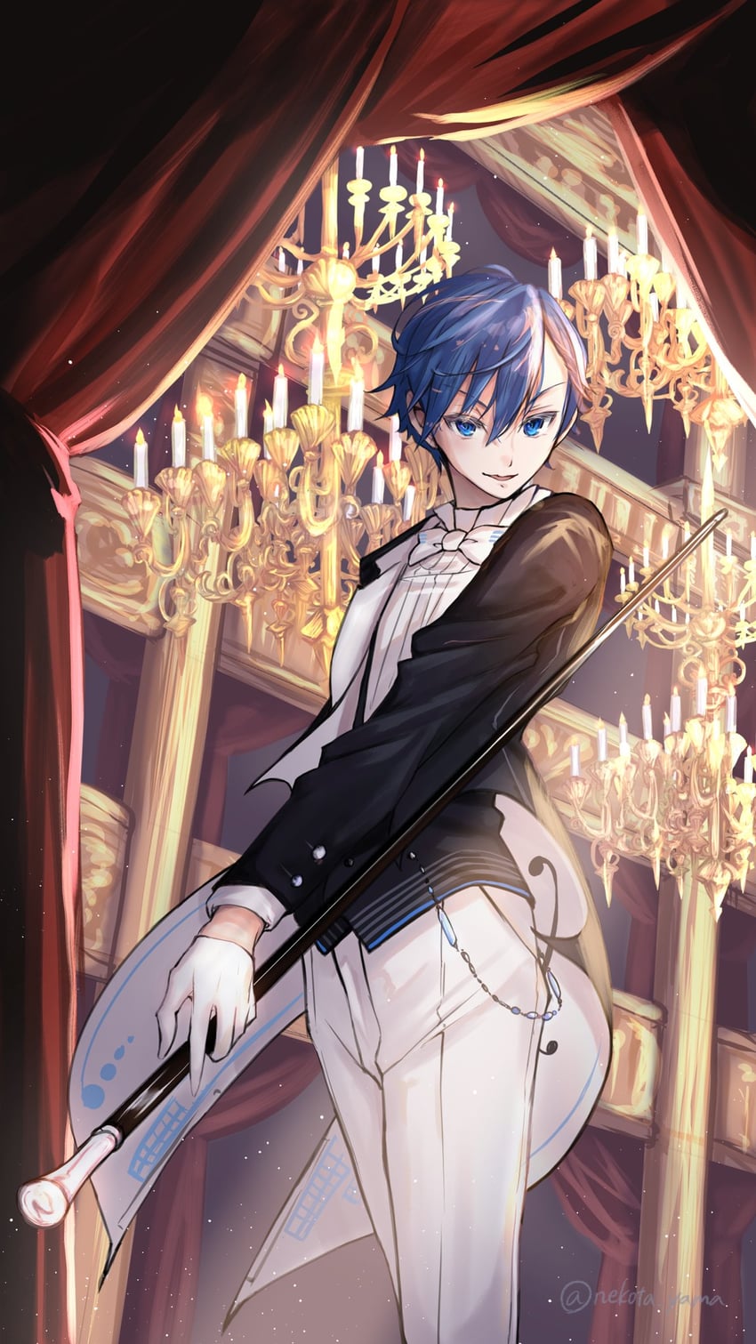 kaito (vocaloid and 1 more) drawn by nekota_yama