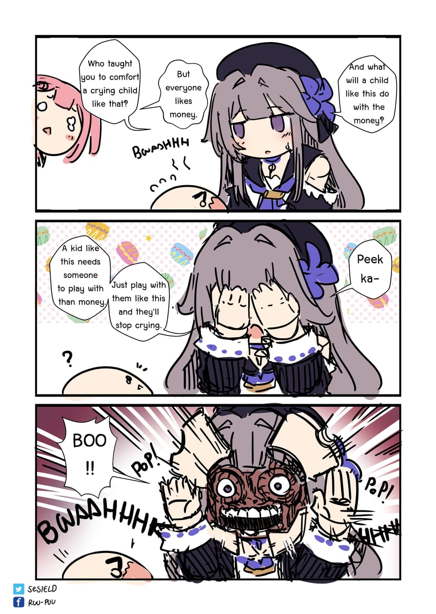 herta and asta (honkai and 1 more) drawn by sesield