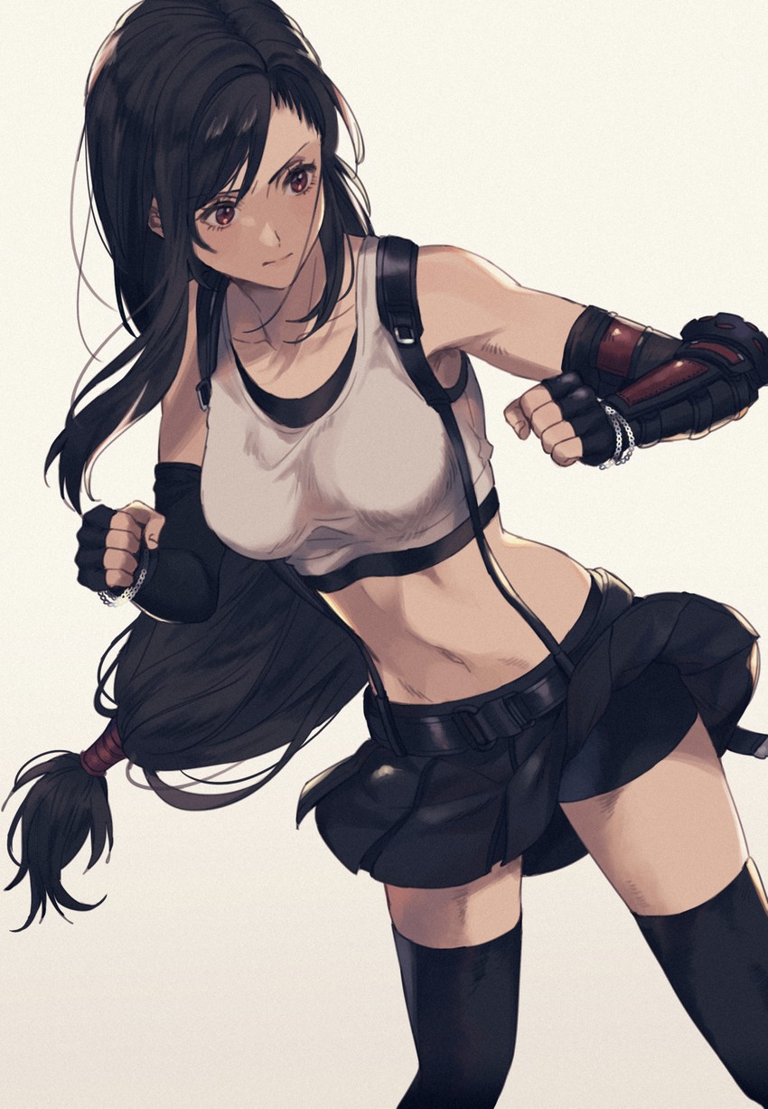 tifa lockhart (final fantasy and 2 more) drawn by 234_(1234!)