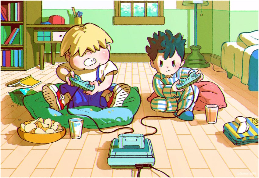 ness and porky minch (mother and 1 more) drawn by kwsby_124