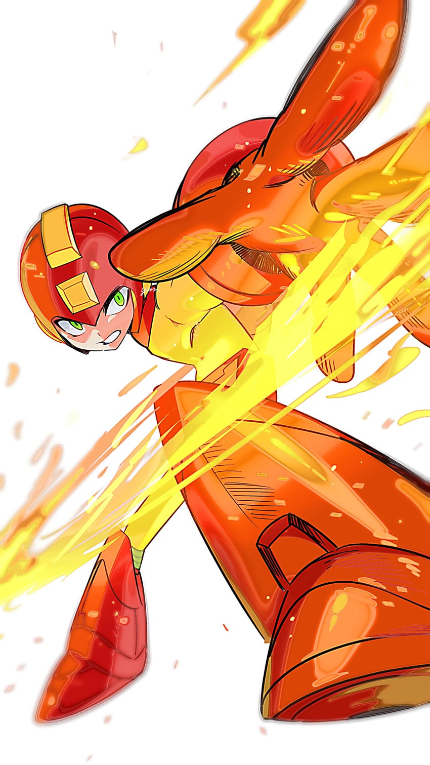 mega man (mega man and 1 more) drawn by yasaikakiage