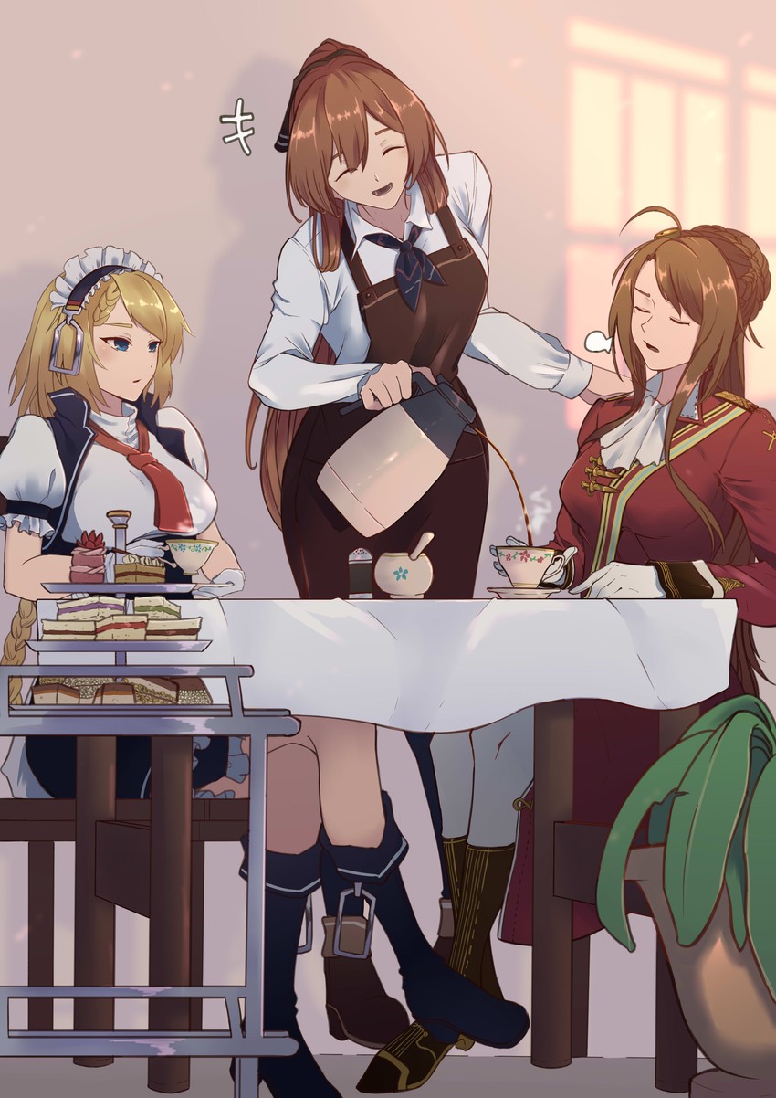 springfield, g36, and lee-enfield (girls' frontline) drawn by shiryuu_akira