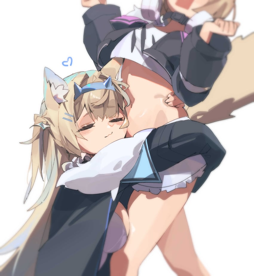 fuwawa abyssgard and mococo abyssgard (hololive and 1 more) drawn by newbie_(newbie_132)
