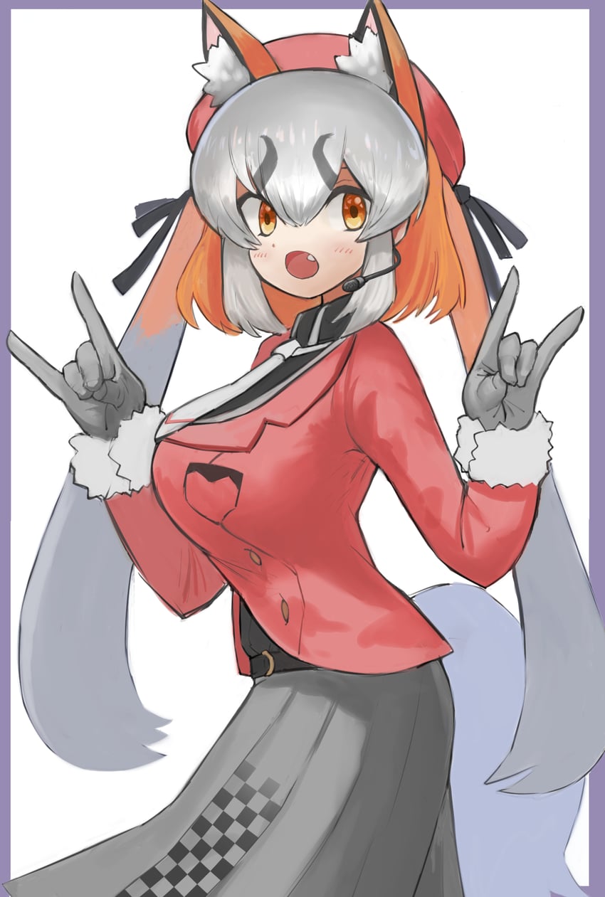 island fox (kemono friends and 1 more) drawn by zuchi00