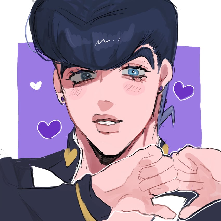 higashikata josuke (jojo no kimyou na bouken and 1 more) drawn by matubaru_chan