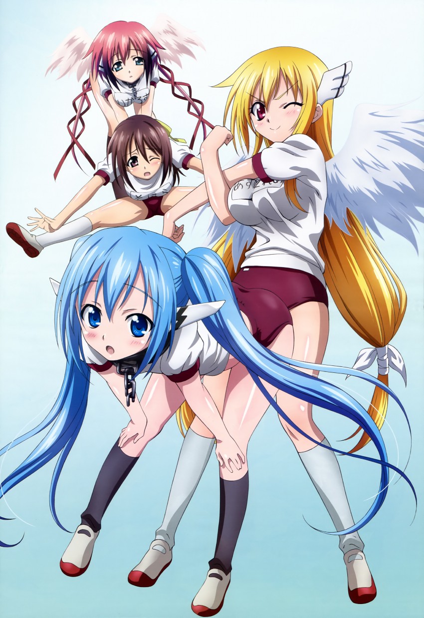 ikaros, nymph, astraea, and mitsuki sohara (nyantype and 1 more) drawn by noda_yasuyuki