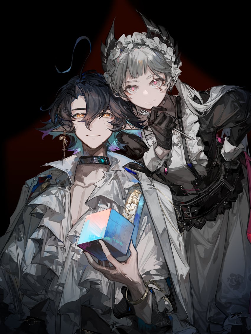 irene and lumen (arknights and 1 more) drawn by dongsheng
