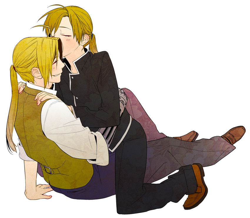 edward elric and alphonse elric (fullmetal alchemist) drawn by naoko_(naonocoto)