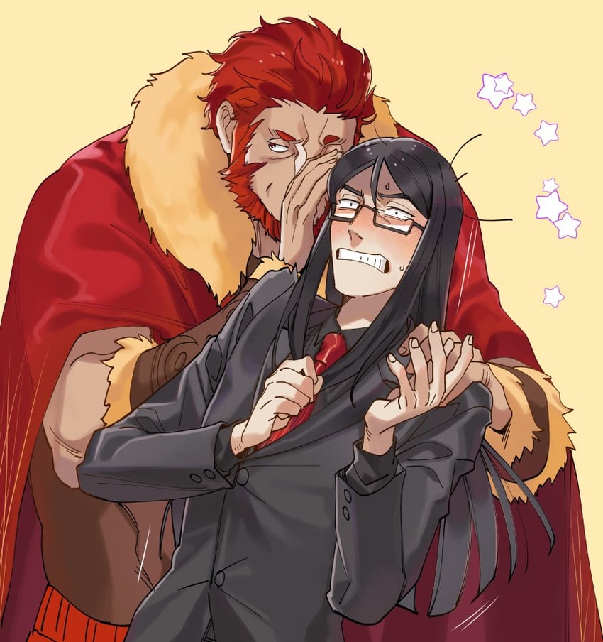 iskandar, waver velvet, and lord el-melloi ii (fate and 1 more) drawn by halorane