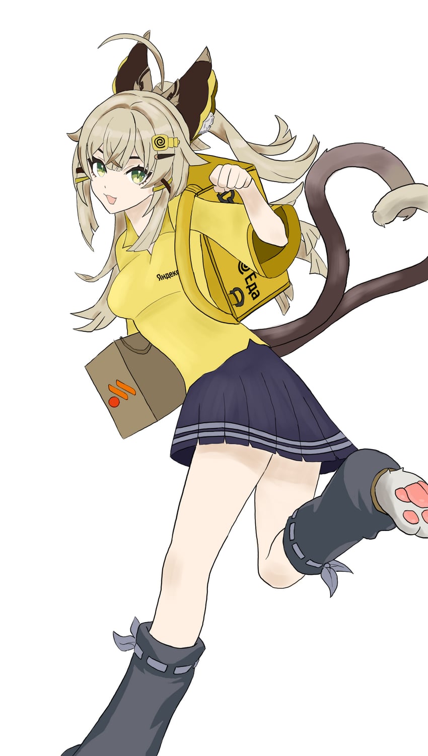 kirara (genshin impact and 1 more) drawn by cha14ka