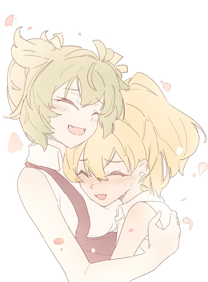 ando tazusa and yoshimura thi mai (assault lily) drawn by kuro_ula