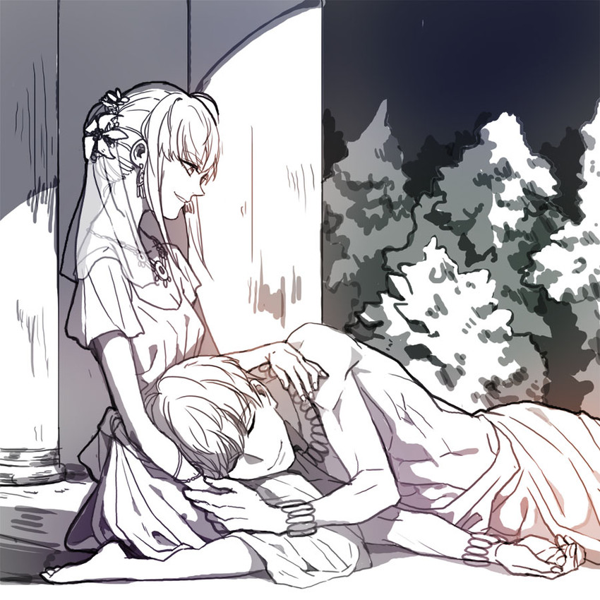 artoria pendragon, saber, and gilgamesh (fate and 2 more) drawn by jisue10