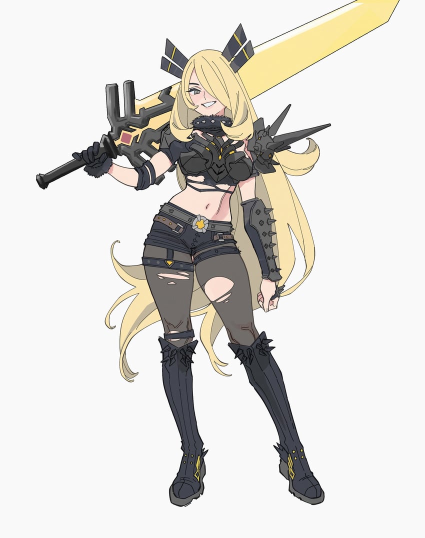 cynthia and magik (pokemon and 4 more) drawn by somersaultdropkick