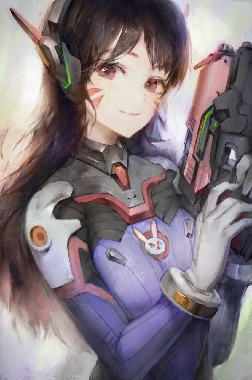 d.va (overwatch and 1 more) drawn by hxxg