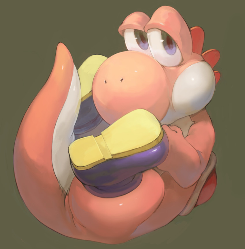 yoshi and pink yoshi (mario and 1 more) drawn by mtz