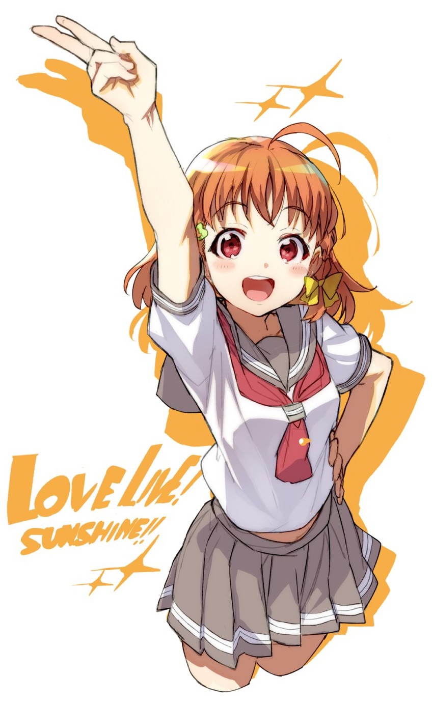 takami chika (love live! and 1 more) drawn by shirabi