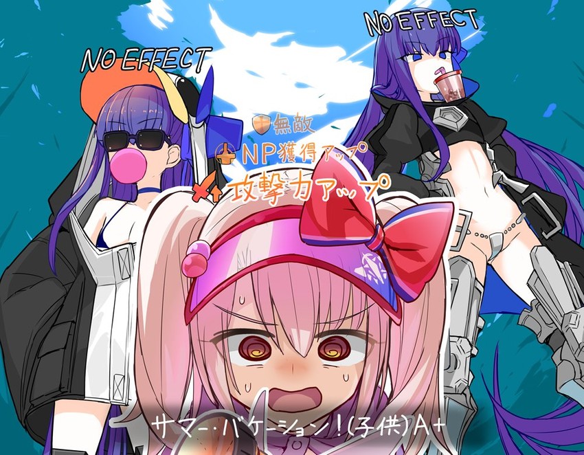 illyasviel von einzbern, meltryllis, and magical ruby (fate and 4 more) drawn by yoosai