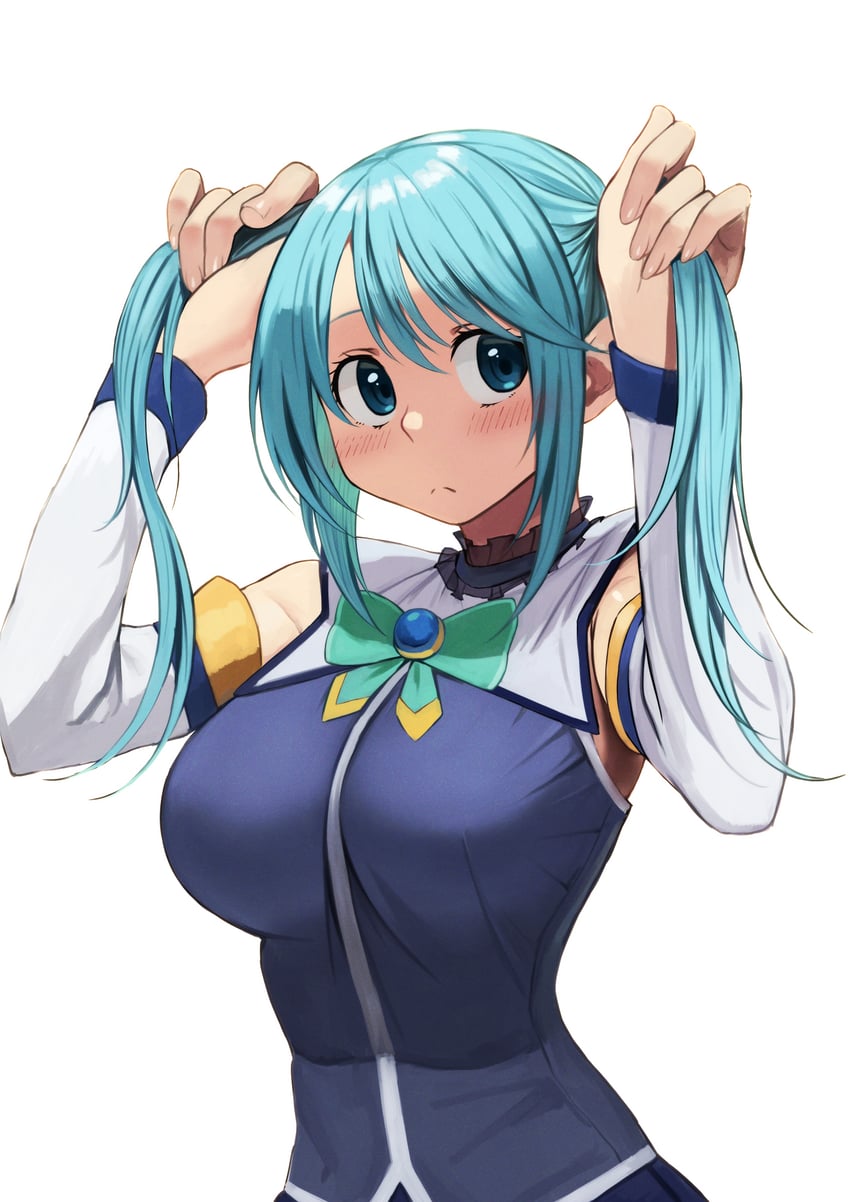 aqua (kono subarashii sekai ni shukufuku wo!) drawn by izawa_(bhive003)