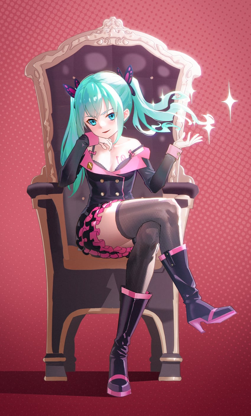 hatsune miku (vocaloid and 2 more) drawn by dragonashen0201