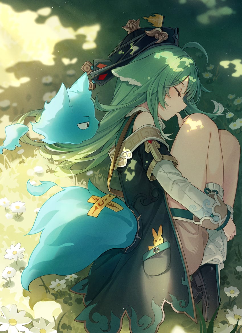 huohuo and tail (honkai and 1 more) drawn by dangmyo
