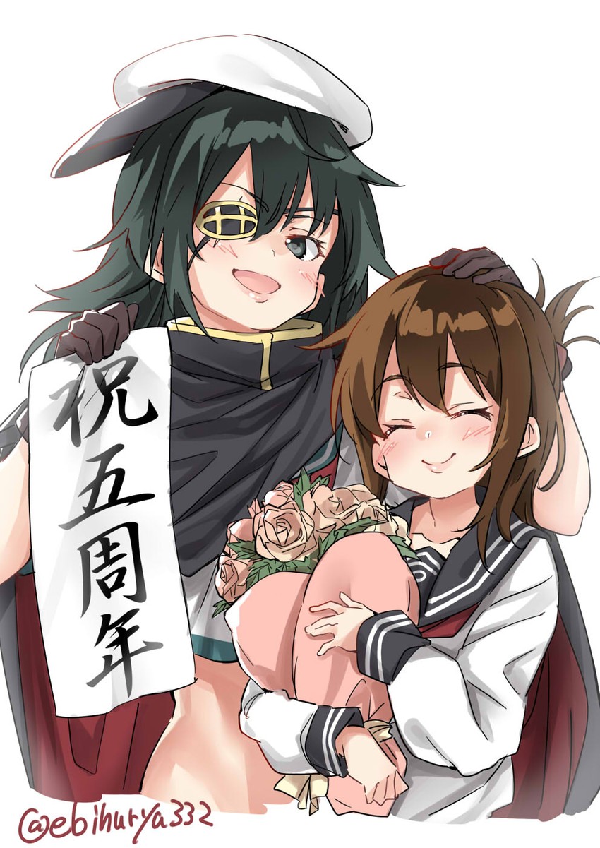 inazuma, kiso, and kiso kai ni (kantai collection) drawn by ebifurya