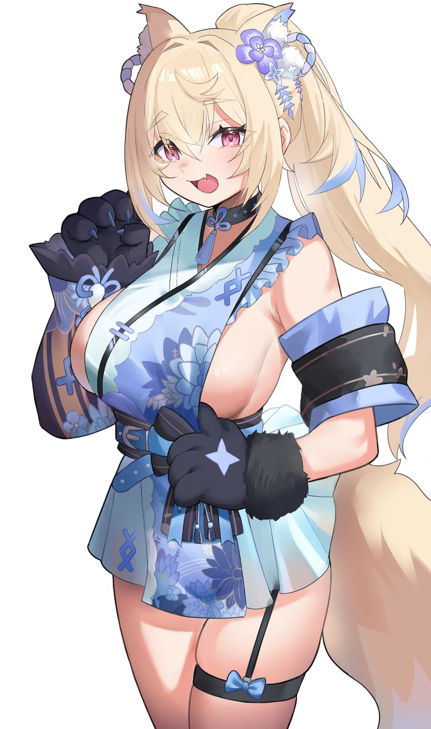 fuwawa abyssgard (hololive and 1 more) drawn by dnumde