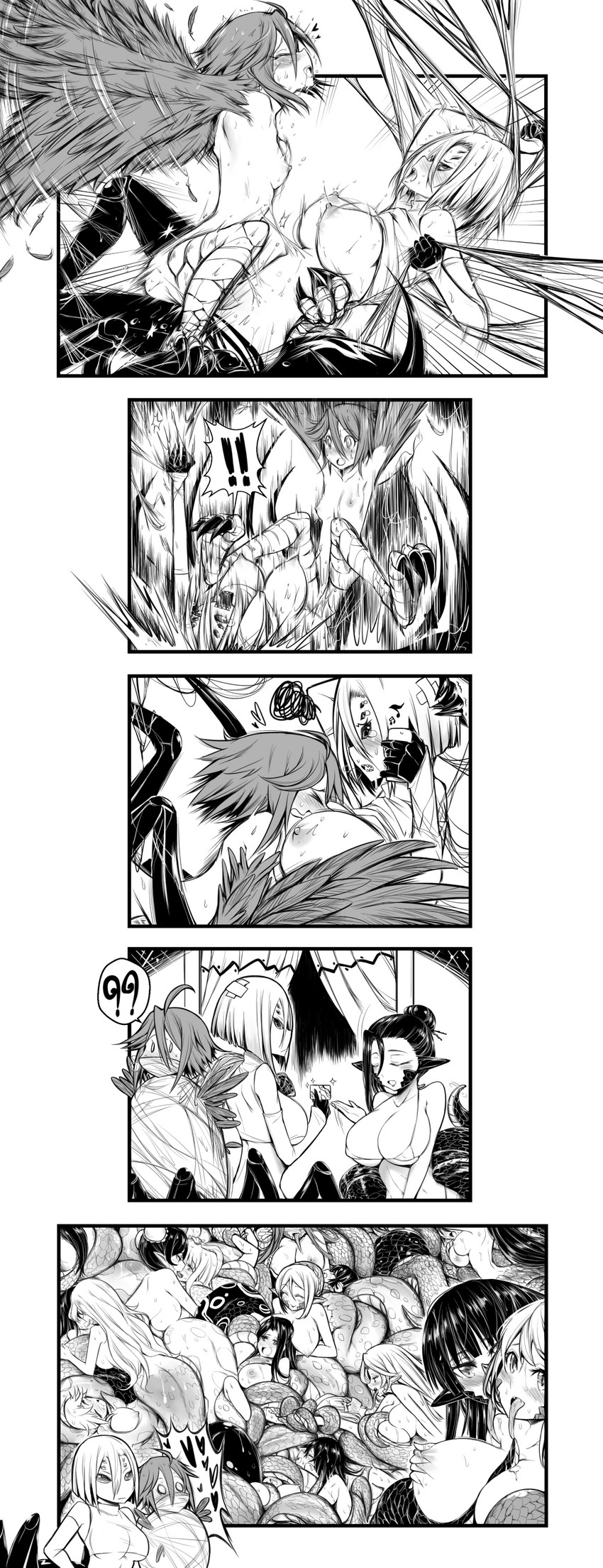 papi and rachnera arachnera (monster musume no iru nichijou) drawn by yuriwhale