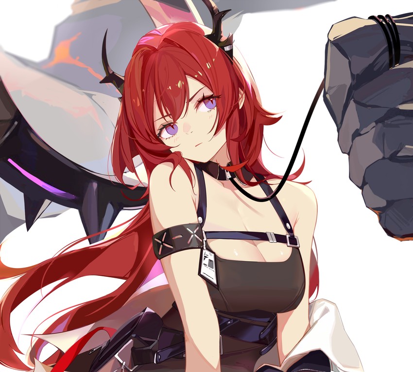 surtr and surtr's golem (arknights) drawn by sirius_enjoliao