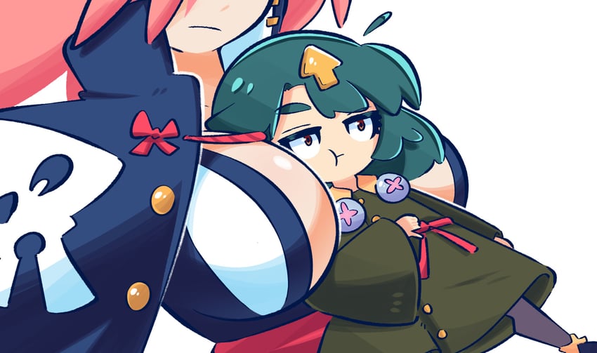 baiken and delilah (guilty gear and 1 more) drawn by 3rf
