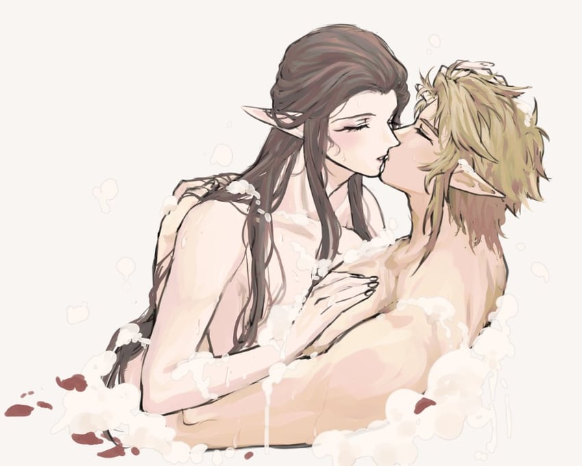 link and princess zelda (the legend of zelda and 1 more) drawn by kurokawa_karasu