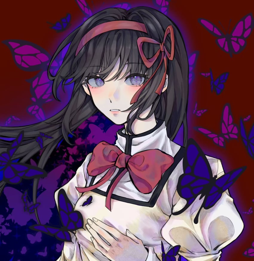 akemi homura (mahou shoujo madoka magica) drawn by huang_qilan