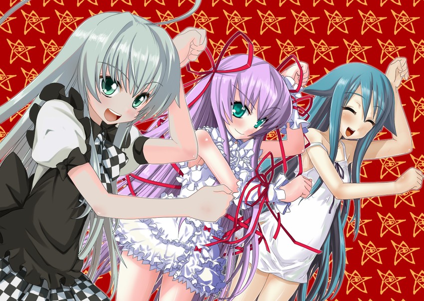 nyarlathotep, saya, and al azif (nitroplus and 4 more) drawn by gorakujin