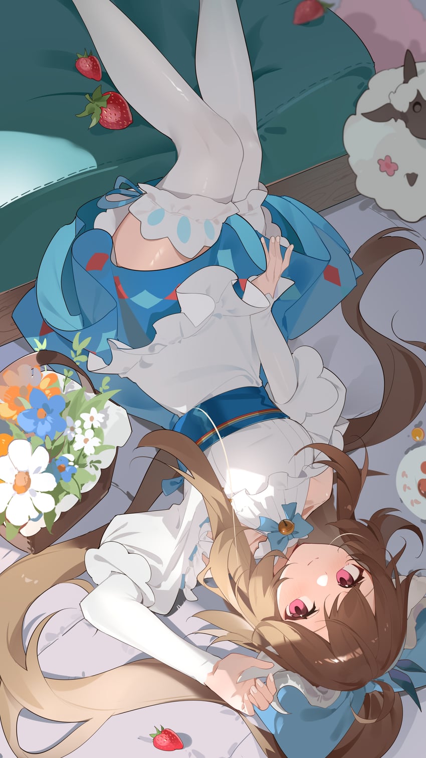 eyjafjalla and eyjafjalla the hvit aska (arknights) drawn by teketi
