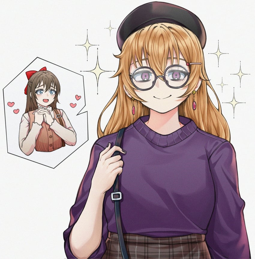 osaka shizuku and konoe kanata (love live! and 1 more) drawn by mayo_e