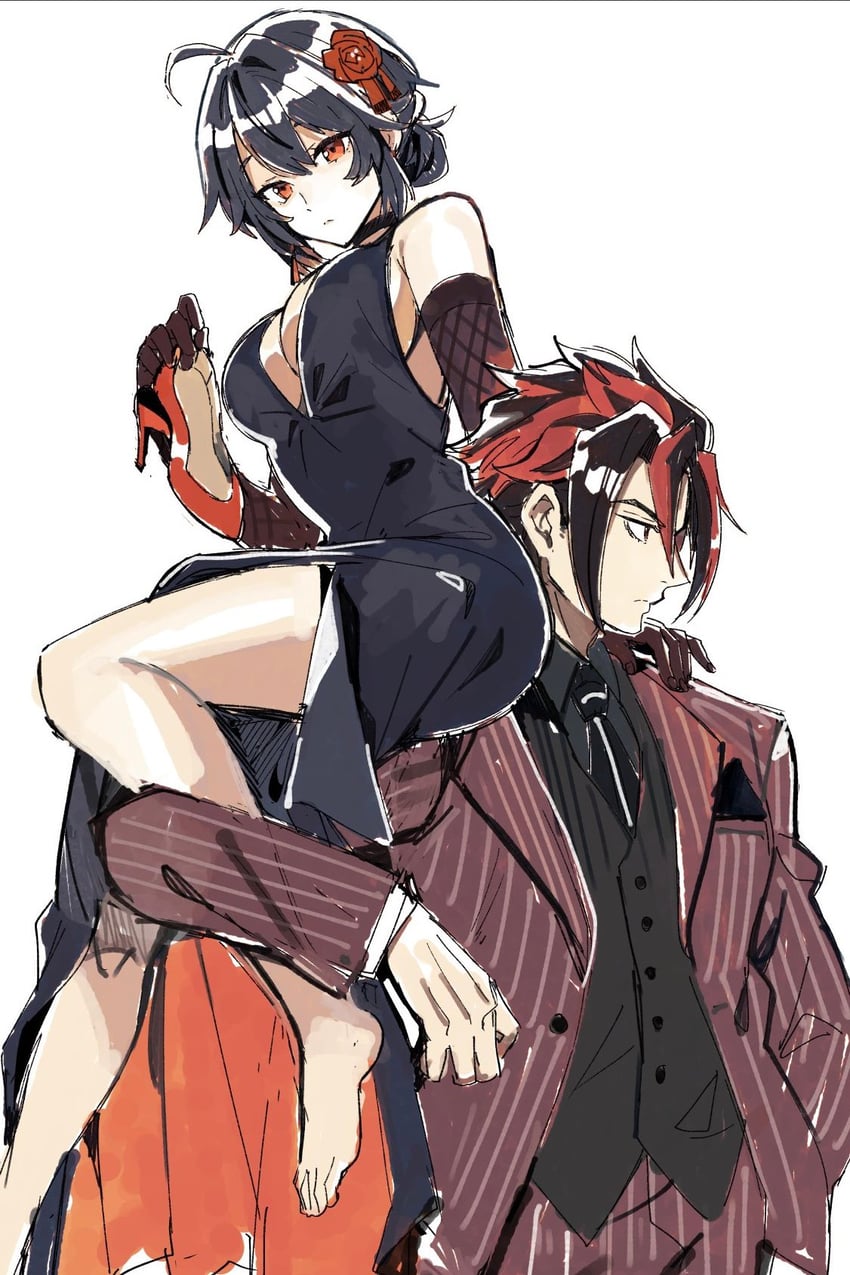 grace howard and anton ivanov (zenless zone zero) drawn by heparou50