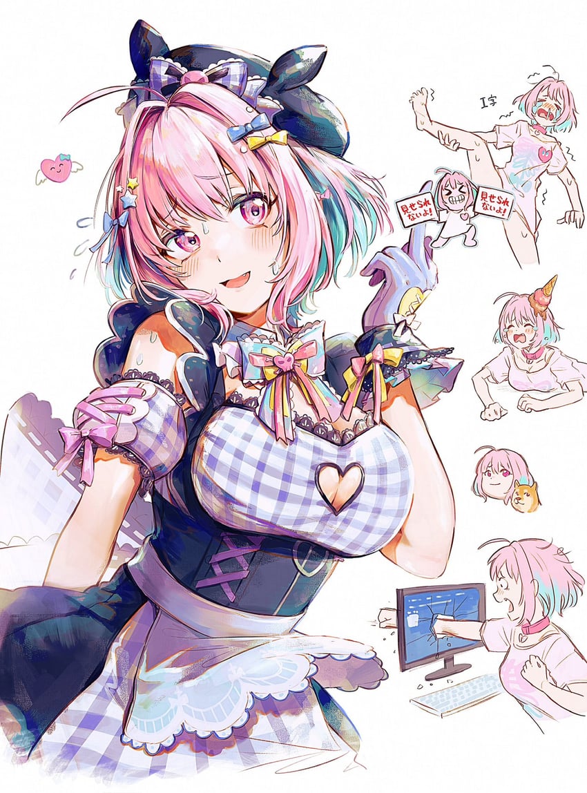 yumemi riamu (idolmaster and 2 more) drawn by hamachamu